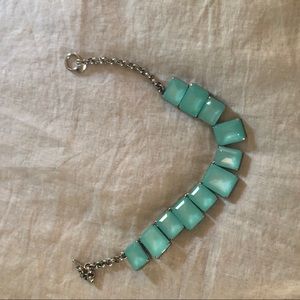 Ann Taylor necklace, blue/green stones,